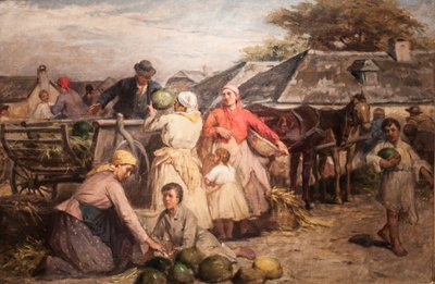 Market of Melons by Lajos Deak Ebner